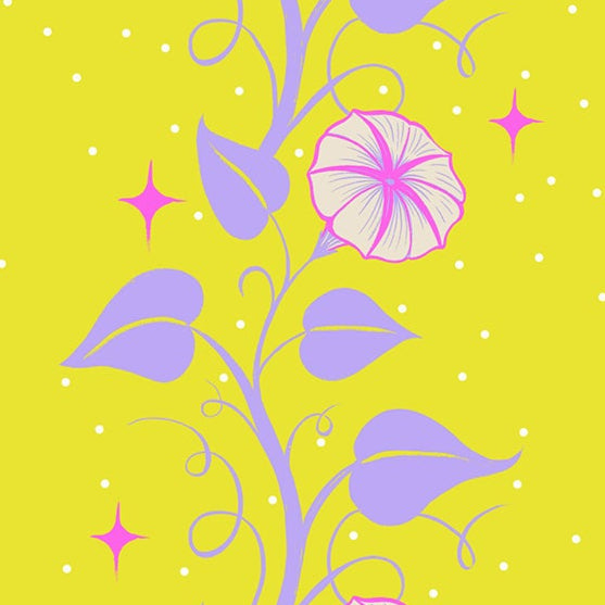 Sarah Watts Ruby Star Society Moda Fabrics Glow Garden Moon Vines RS2114 14 Citron