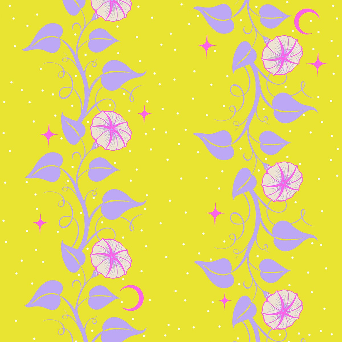 Sarah Watts Ruby Star Society Moda Fabrics Glow Garden Moon Vines RS2114 14 Citron