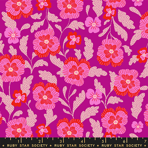 Sarah_Watts_Ruby_Star_Society_Moda_Fabrics_Hello_Alice_Violets_RS2126 13 Berry