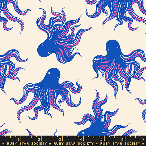Sarah Watts Ruby Star Society Moda Fabrics Ink Shop Mystery Food RS2144 15 Blue Ribbon
