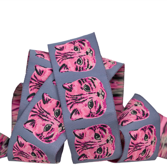 Sarah Watts Ruby Star Society Moda Renaissance Ribbons Meow Meow SW-109/38mm Col 1_y