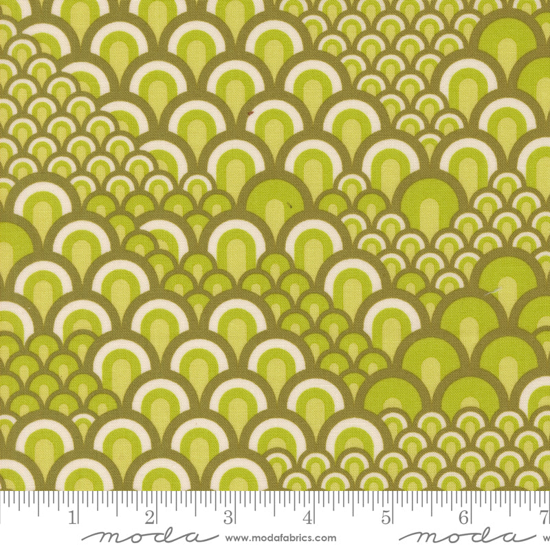 Sariditty Moda Fabrics Legendary Love Sea Waves 4505317 Avocado