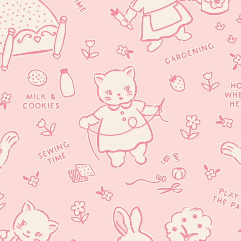 Chore Time by Elea Lutz | Pink