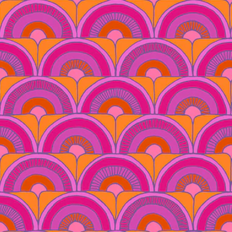 Shayla Wolf Windham Fabrics Summer Lovin' Arches 53767-4 Orange