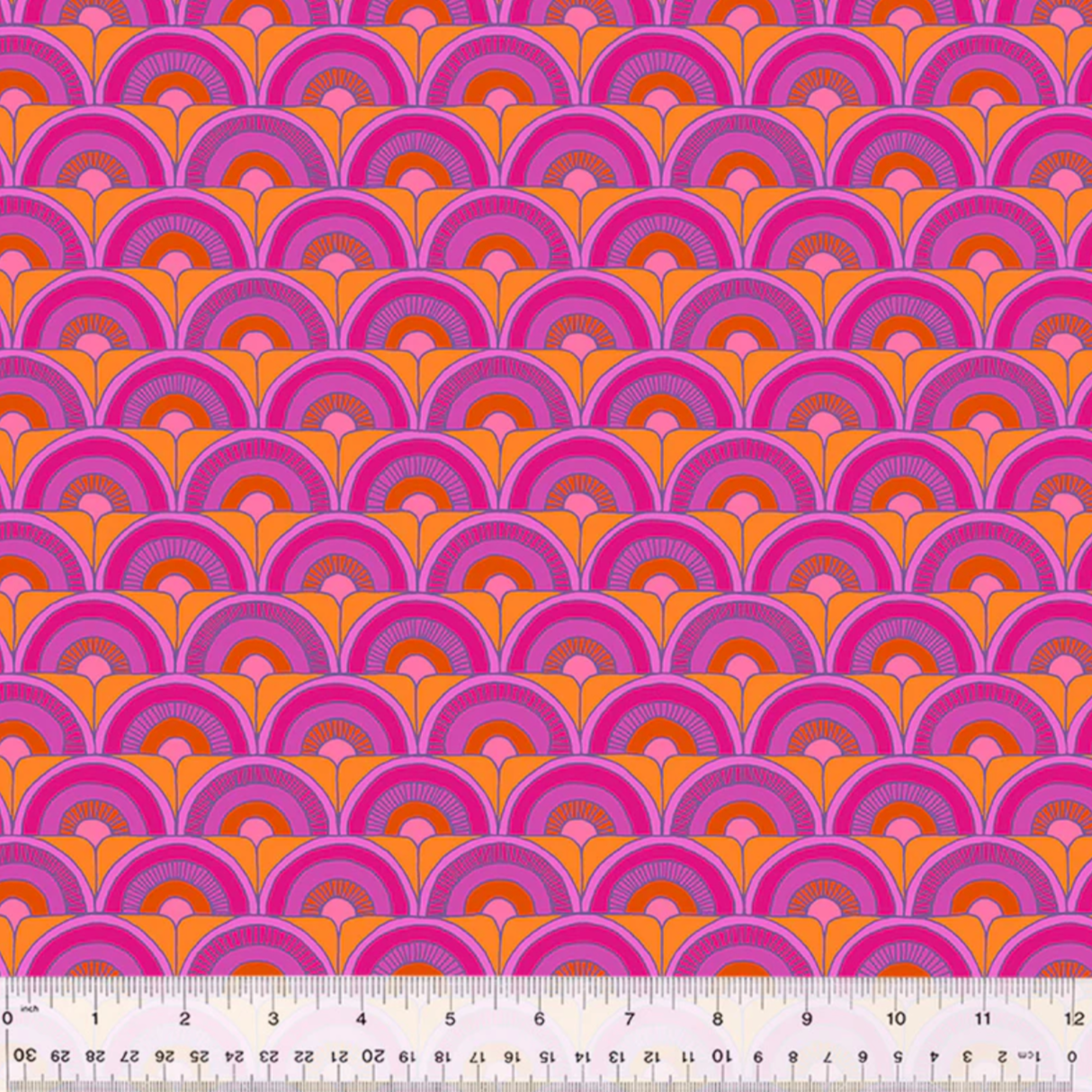 Shayla Wolf Windham Fabrics Summer Lovin' Arches 53767-4 Orange