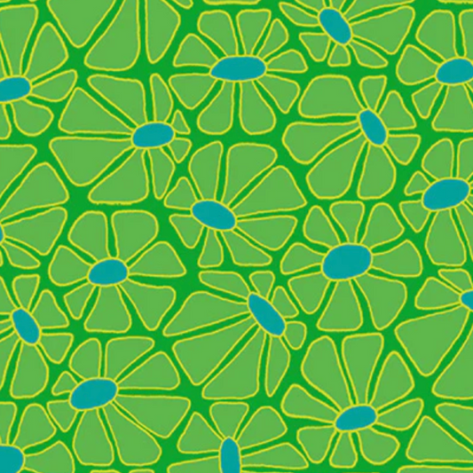 Shayla Wolf Windham Fabrics Summer Lovin' Daisy 53769-5 Green