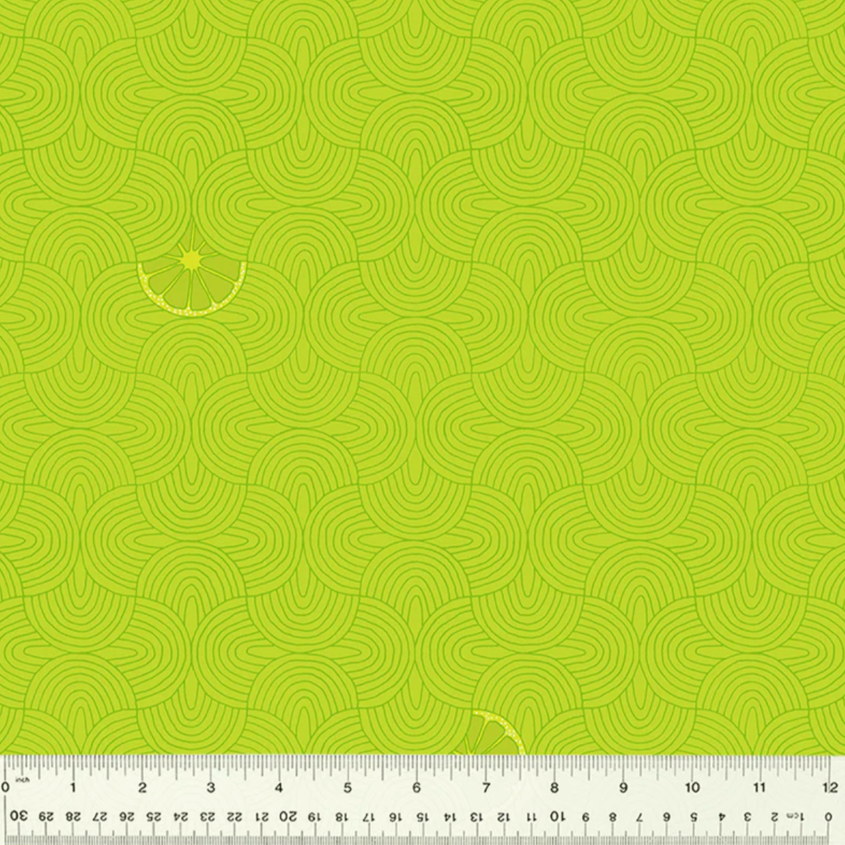 Shayla Wolf Windham Fabrics Summer Lovin' Slices Lime 53768-8 Lime