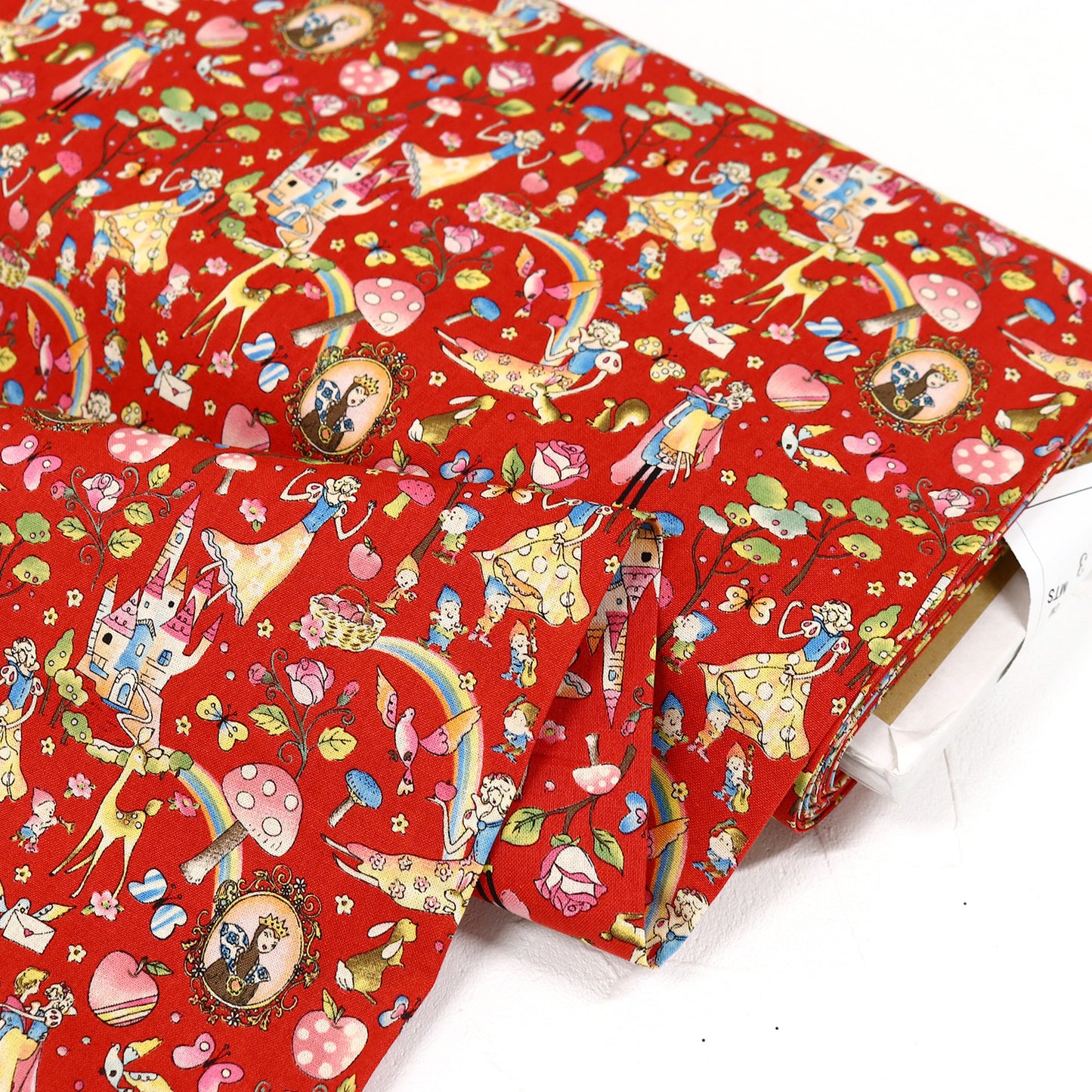 Snow White Red Japanese Import Fabric