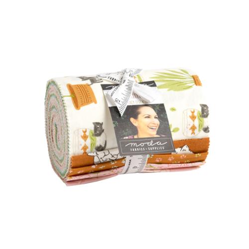 Stacy Lest Hsu Moda Fabrics Here Kitty Kitty Dessert Roll Precut 20830DR