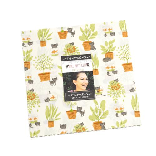 Stacy Lest Hsu Moda Fabrics Here Kitty Kitty Layer Cake Precut 20830LC