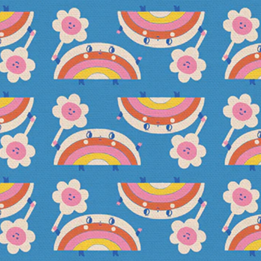 Suzy Ultman Paintbrush Studio Fabrics Grow Love Rainbow Wishes 12022477