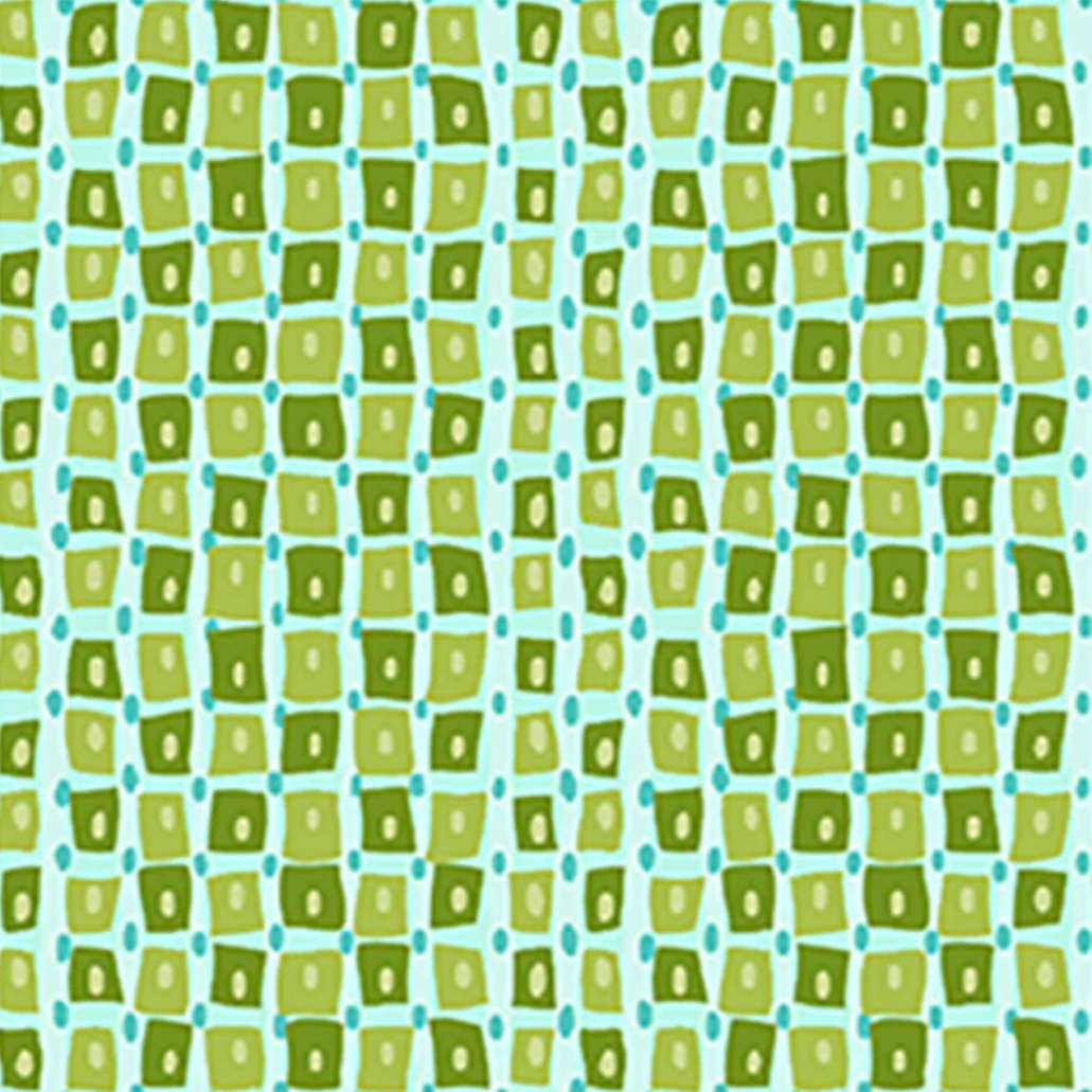 Tiny Square Stripe Green Blue Paintbrush Studio Fabrics Dianthus 12099434