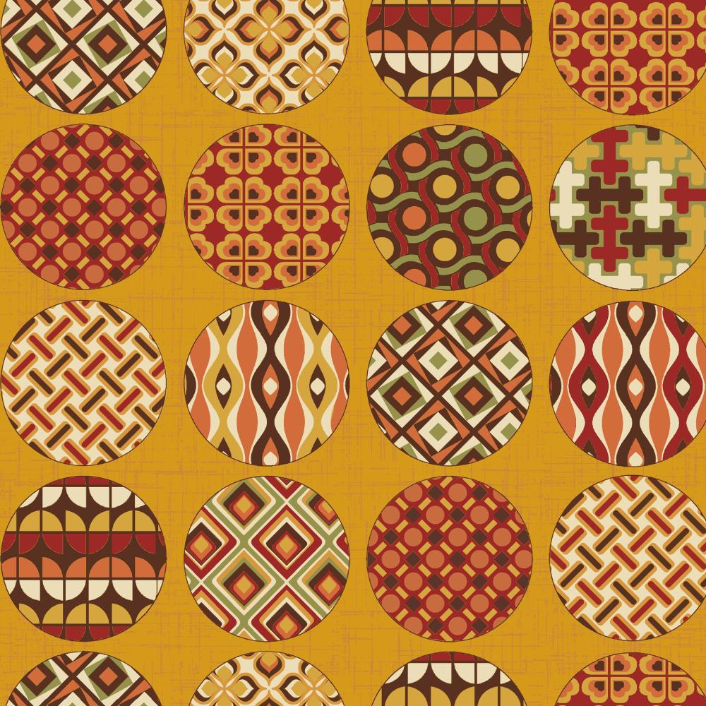 UN/NO Retro Circles Japanese Import NN2324H-12B Gold