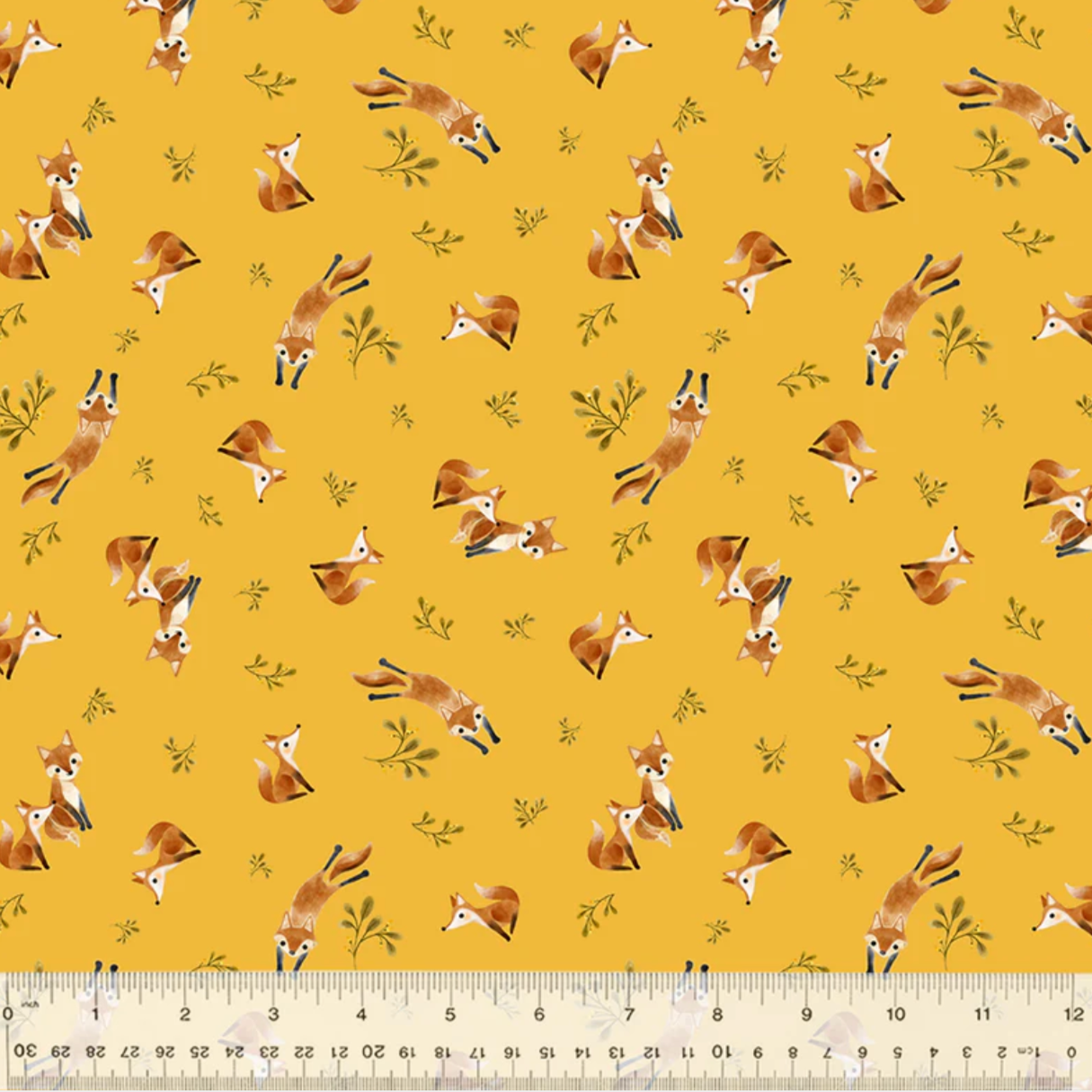 Vivian Yiwing Windham Fabrics Foxy 53428-4 Saffron