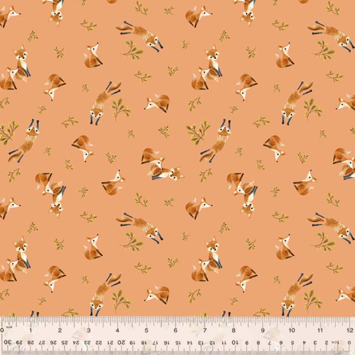 Vivian Yiwing Windham Fabrics Foxy 53428-5 Salmon