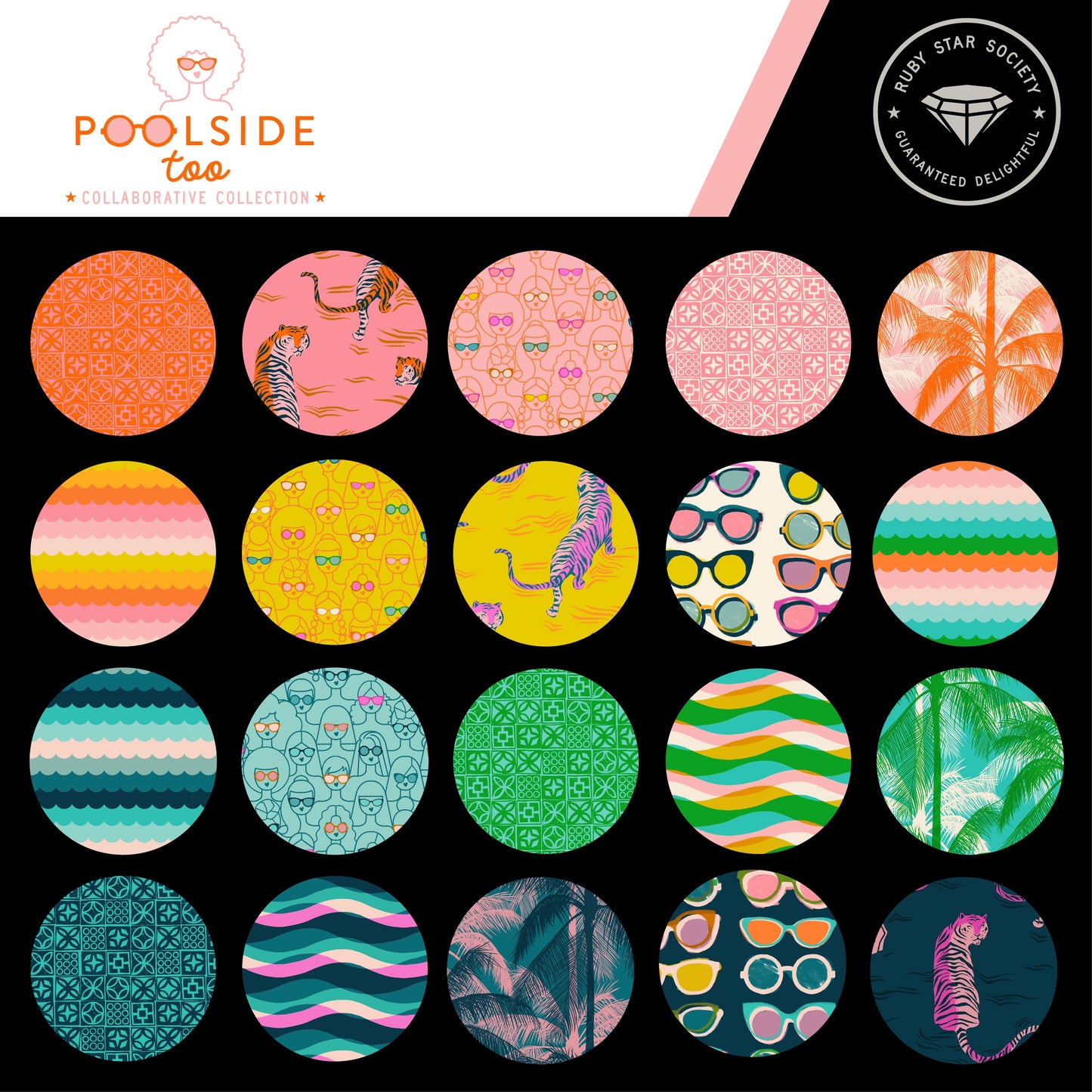Poolside Too 5" Charm Pack by Ruby Star Society