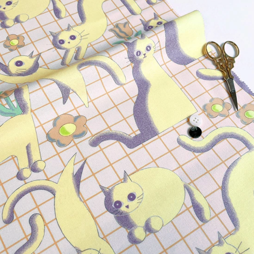 3D Cats Geometric Nora Japan Moelan Studio Japanese Import ST1540-B