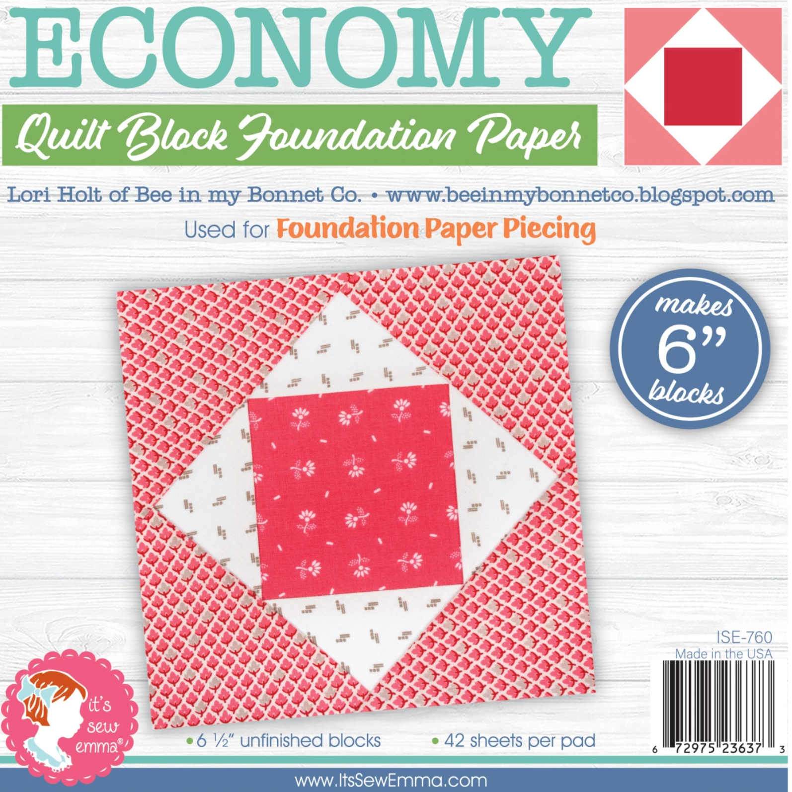 6" Economy Block Foundation Paper