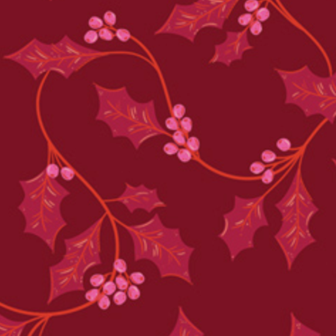 AGF Studio Art Gallery Fabrics Christmas in Color Berry and Bloom CMC-25410