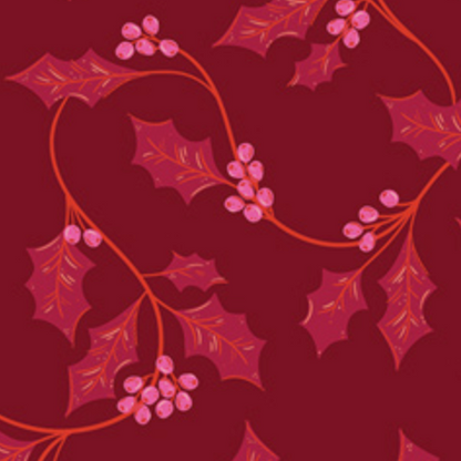 AGF Studio Art Gallery Fabrics Christmas in Color Berry and Bloom CMC-25410