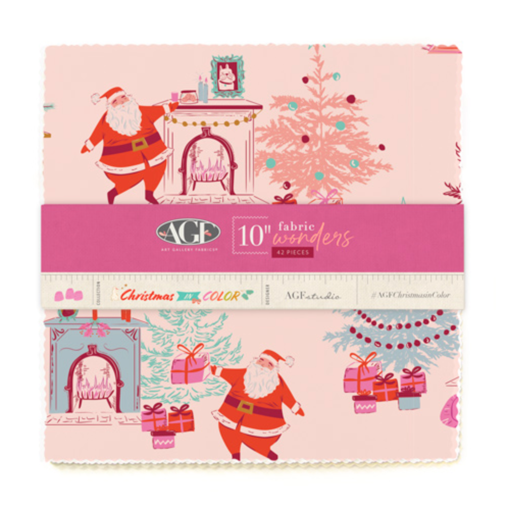 AGF Studio Art Gallery Fabrics Christmas in Color Layer Cake 10W-CMC