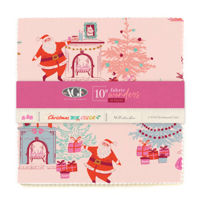 AGF Studio Art Gallery Fabrics Christmas in Color Layer Cake 10W-CMC