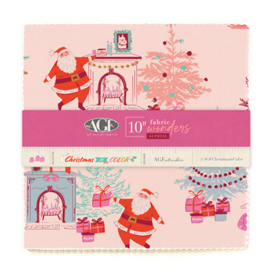 AGF Studio Art Gallery Fabrics Christmas in Color Layer Cake 10W-CMC