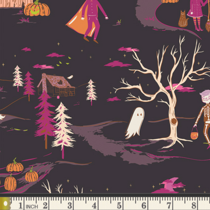 AGF Studio Art Gallery Fabrics Spooky n' Witchy Peppermint's Tale Twilight SNS13042