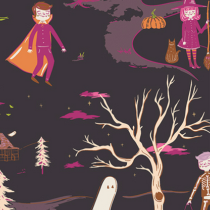 AGF Studio Art Gallery Fabrics Spooky n' Witchy Peppermint's Tale Twilight SNS13042
