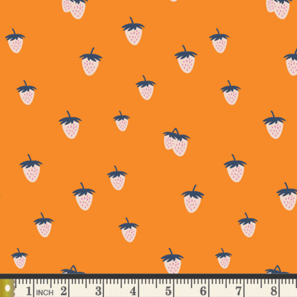 AGF Studio Art Gallery Fabrics Summer Side Backyard Berry SMS-73201 Tang
