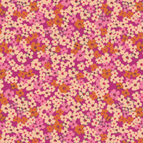 AGF Studio Art Gallery Fabrics The Flower Society Retro Prairie TFS-99106 Blush