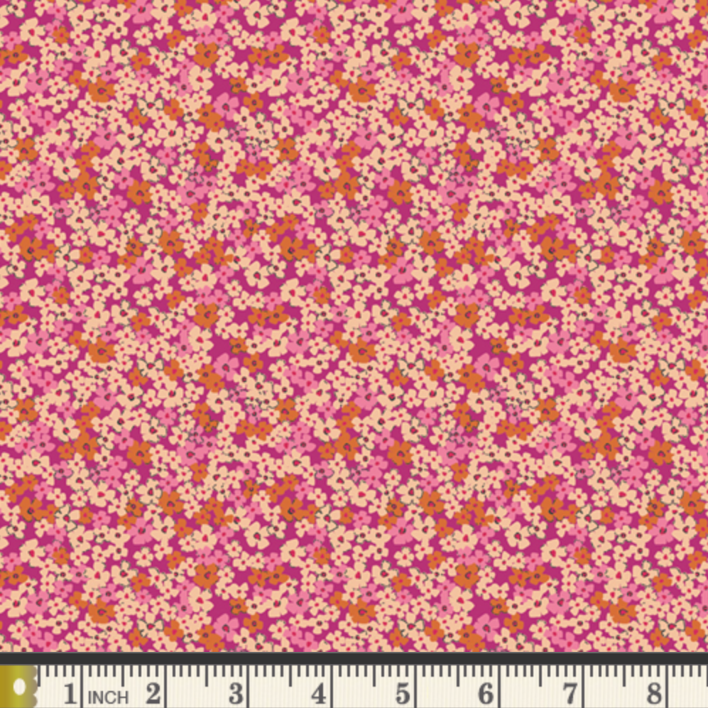 AGF Studio Art Gallery Fabrics The Flower Society Retro Prairie TFS-99106 Blush