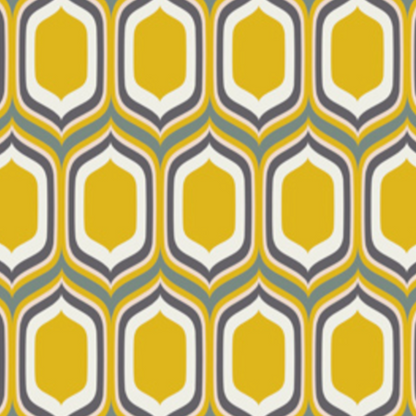 AGF Studio Art Gallery Fabrics Urban Mod Stenciled Retro Gold UR-80015