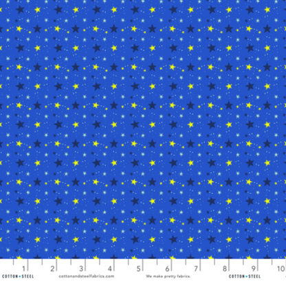 ANS Studio Cotton + Steel RJR Fabrics Monster Shop Stargazing Across the Sky Neon AT103-AT1NP