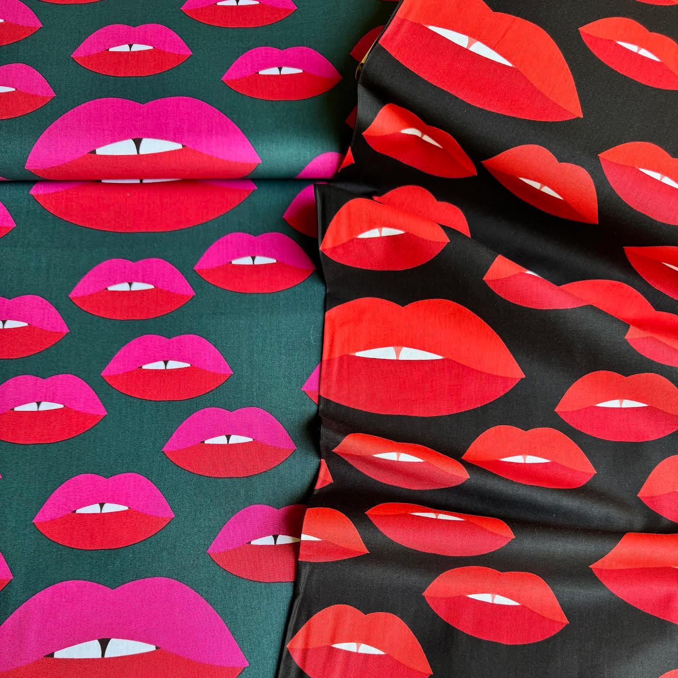 Alexander Henry Fabrics De Leon Design Group Taste of Honey Emerald and Black