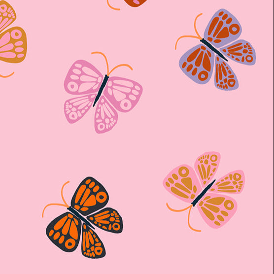 Alexia Abegg Moda Fabrics Ruby Star Society Ooh Lucky Lucky Butterflies Pink RS411511