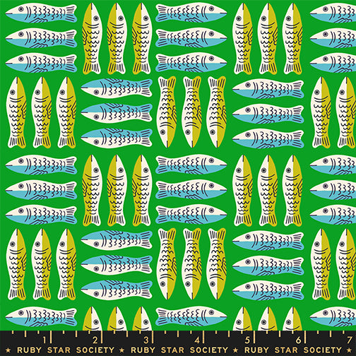 Alexia Abegg Ruby Star Society Moda Fabrics 1 800 Calico Little Sardines RS4168 14 Verdant