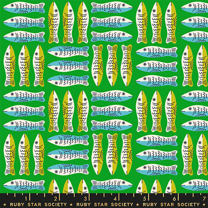 Alexia Abegg Ruby Star Society Moda Fabrics 1 800 Calico Little Sardines RS4168 14 Verdant