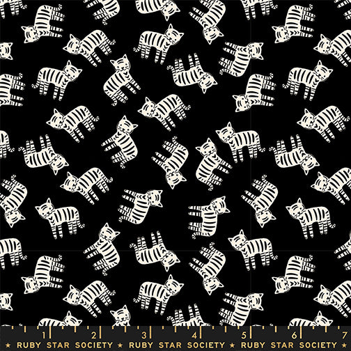 Alexia Abegg Ruby Star Society Moda Fabrics 1 800 Calico Meow RS4166 15 Black