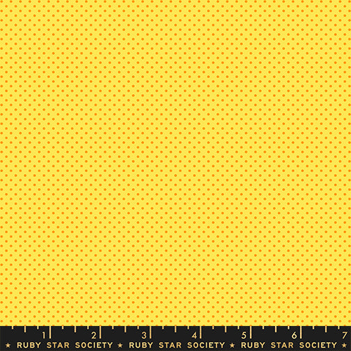 Alexia Abegg Ruby Star Society Moda Fabrics 1 800 Calico Mini Dot RS4102 34 Chrome Yellow