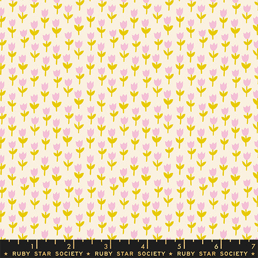 Alexia Abegg Ruby Star Society Moda Fabrics 1 800 Calico Tulips RS4169 11 Natural
