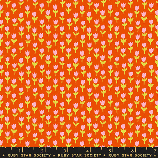 Alexia Abegg Ruby Star Society Moda Fabrics 1 800 Calico Tulips RS4169 13 Warm Red