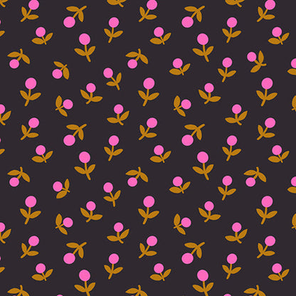 Alexia Abegg Ruby Star Society Moda Fabrics Catnap Sprout RS410321 Black