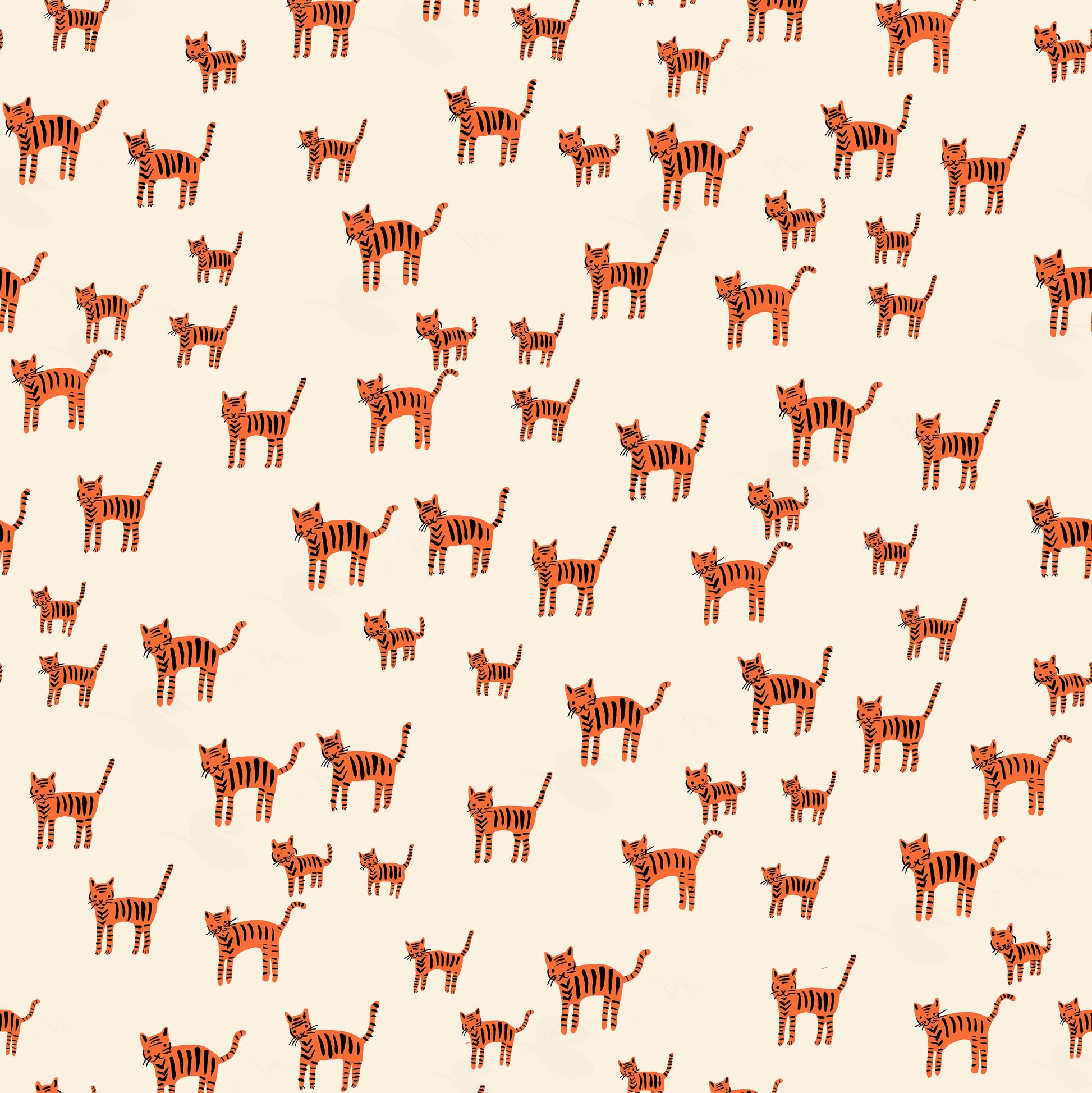 Alexia Abegg Ruby Star Society Moda Fabrics Catnap Tiger Stripes RS4132 12 Orange