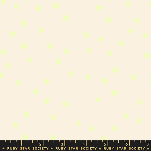 Alexia Abegg Ruby Star Society Moda Fabrics Freaky Familiars Starry Neon Yellow RS4109 95