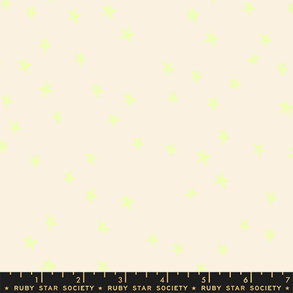 Alexia Abegg Ruby Star Society Moda Fabrics Freaky Familiars Starry Neon Yellow RS4109 95