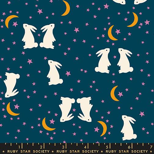 Alexia Abegg Ruby Star Society Moda Fabrics Mystic Fable Bunnies Galaxy RS4147 14