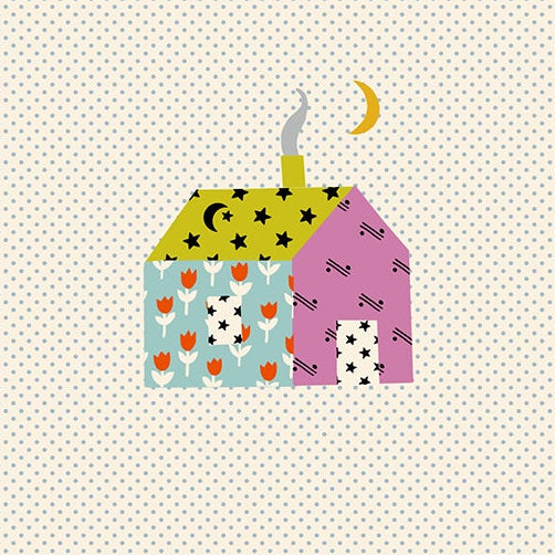 Alexia Abegg Ruby Star Society Moda Fabrics Mystic Fable Little Houses RS4146 16 Natural
