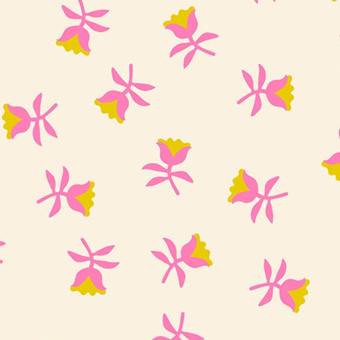 Alexia Abegg Ruby Star Society Moda Fabrics Mystic Fable Sweetflower Neon Pink RS415113