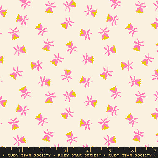 Alexia Abegg Ruby Star Society Moda Fabrics Mystic Fable Sweetflower Neon Pink RS415113
